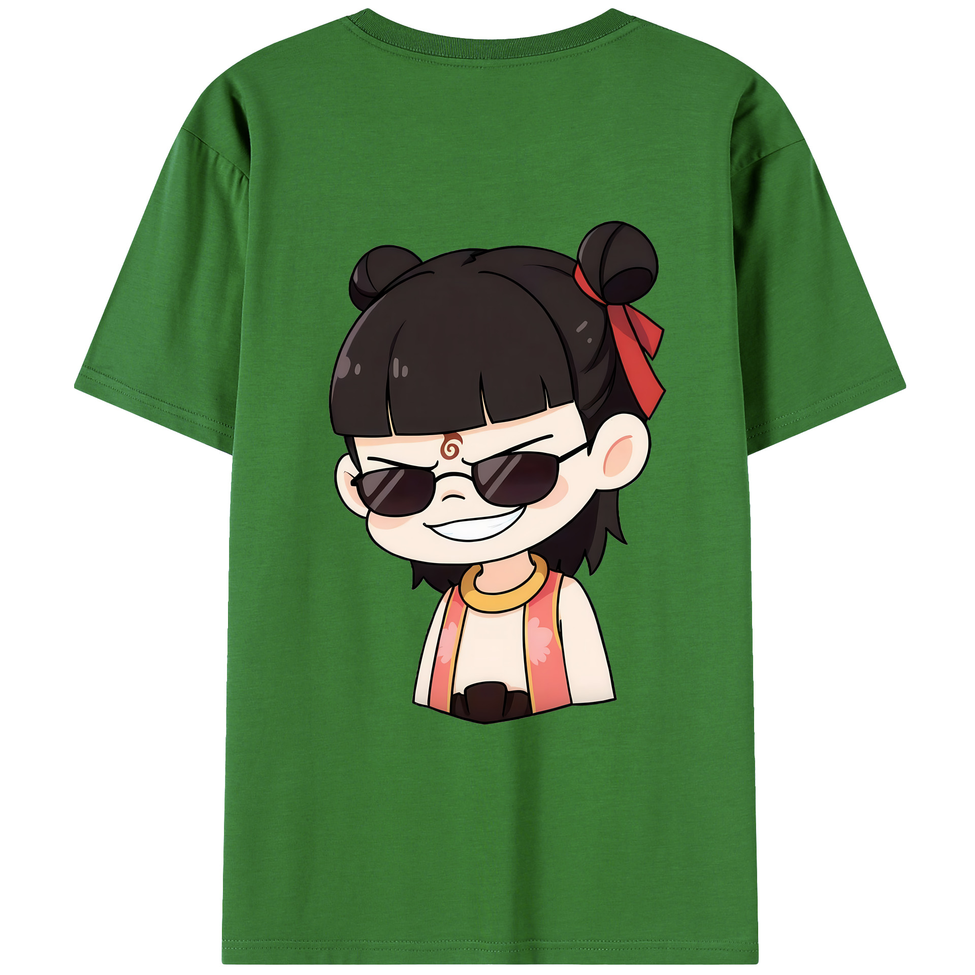 （画像用） Ne Zha 2 ナタ 魔童の大暴れ レディース半袖Tシャツ(バックプリント)